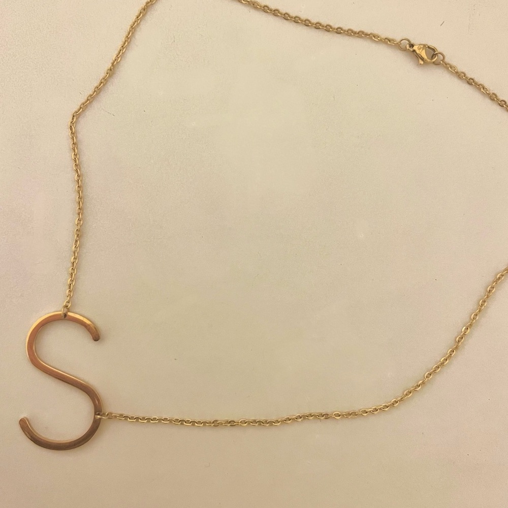 Gold Initial Necklace